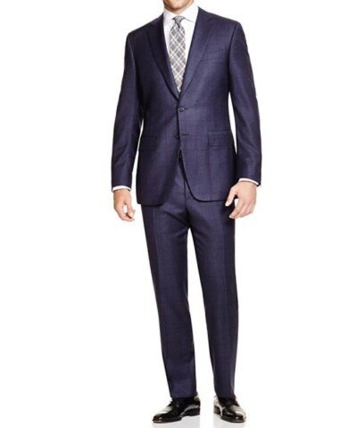 Canali Windowpane Firenze Regular Fit Suit