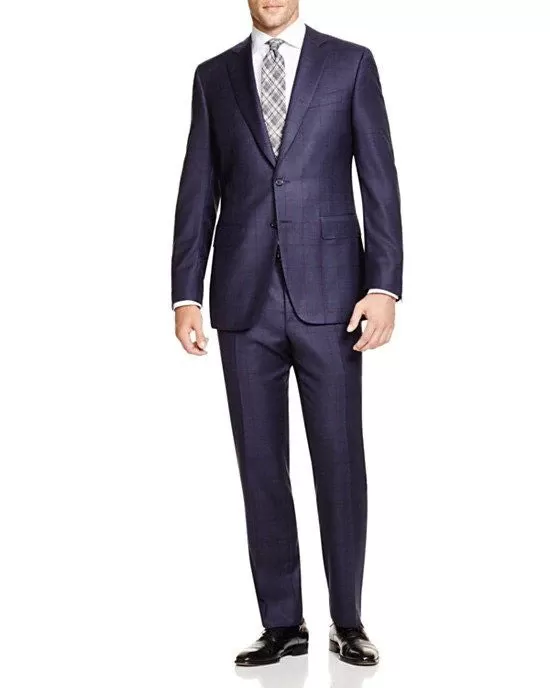 Canali Windowpane Firenze Regular Fit Suit