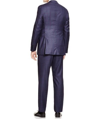 Canali Windowpane Firenze Regular Fit Suit-CANALI-Fashionbarn shop