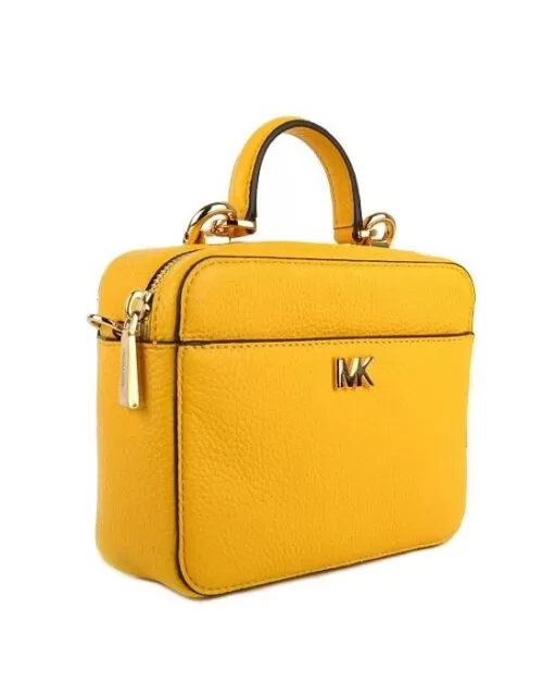 MICHAEL Michael Kors Mott Mini Sunflower Leather Crossbody