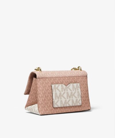 Michael Kors Cece Extra-Small Color-Block Logo Crossbody Bag, Pink