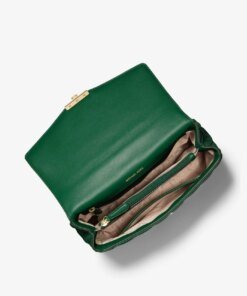 Michael Kors SoHo Large Quilted Leather Shoulder Bag, Green