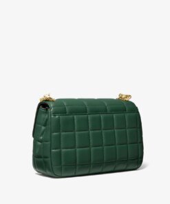 Michael Kors SoHo Large Quilted Leather Shoulder Bag, Green