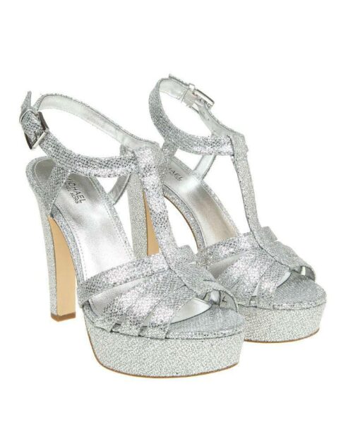 Michael Michael Kors  Catalina Glitter T-Strap Platform Sandals