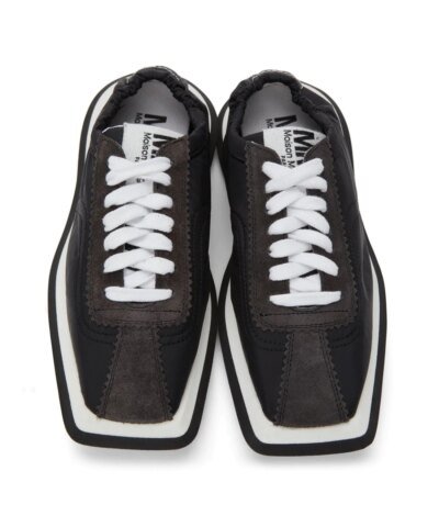MM6 Maison Margiela Black 6 Racer Sneakers
