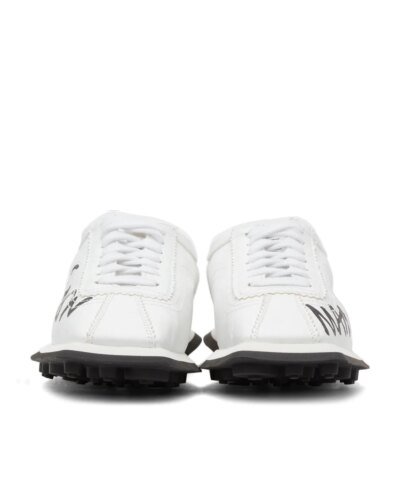 MM6 Maison Margiela White 6 Racer Sneakers