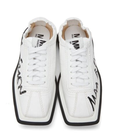 MM6 Maison Margiela White 6 Racer Sneakers