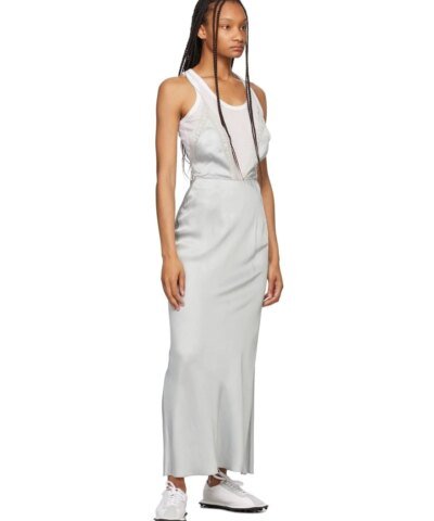 MM6 Maison Margiela White & Grey 6 Racer Sneakers