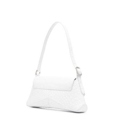 Balenciaga XX Small Flap Crocodile Embossed Shoulder Bag