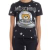 MOSCHINO T-SHIRT IN COTTON JERSEY WITH UFO TEDDY PRINT