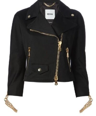 Moschino Chain Cuff Biker Jacket