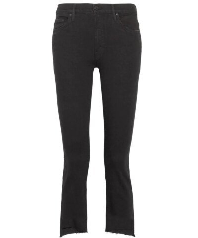 Mother The Insider Crop Jeans, Black