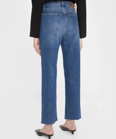 Toteme Cropped Kick Denim Mid Blue