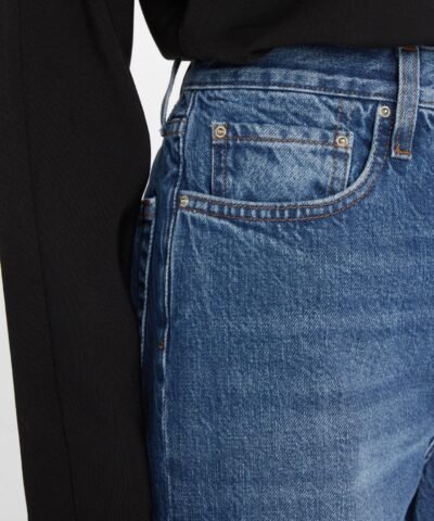 Toteme Cropped Kick Denim Mid Blue