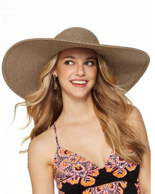 Nine West Pack-able Super Floppy UPF Sun 25+ Hat