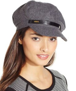 Nine West Newsboy Cap Charcoal