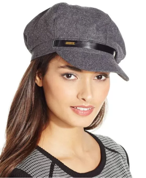 Nine West Newsboy Cap Charcoal