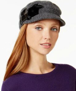 Nine West Menswear Flower Tailored Wool Newsboy