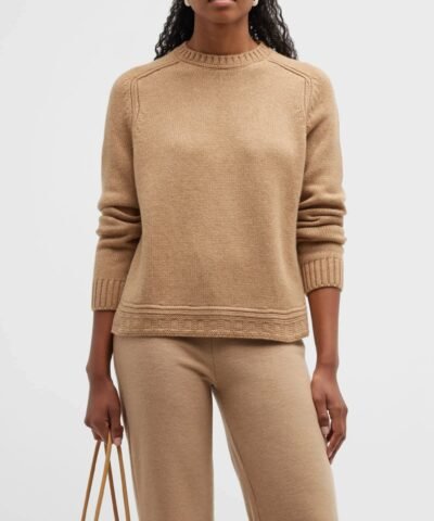 Lore Piana Girocollo Grassmoor Cashmere Sweater