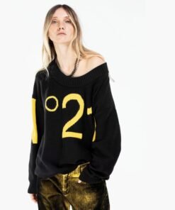 N°21 Off-Shoulder Logo Sweater