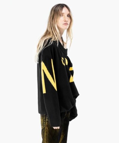 N°21 Off-Shoulder Logo Sweater