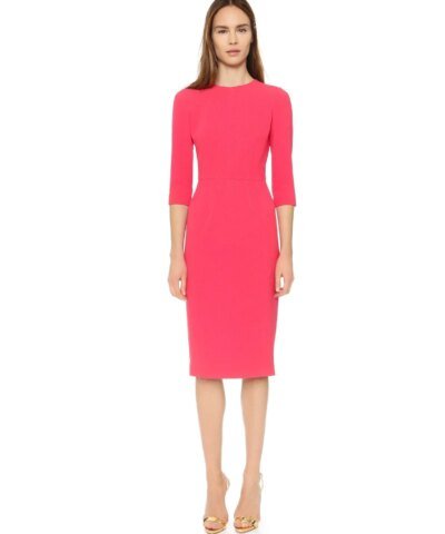 Narciso Rodriguez 3/4 Sleeve Dress