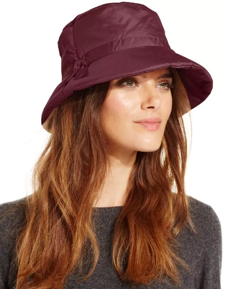 Nine West Women's Quilted Bucket Rain Hat