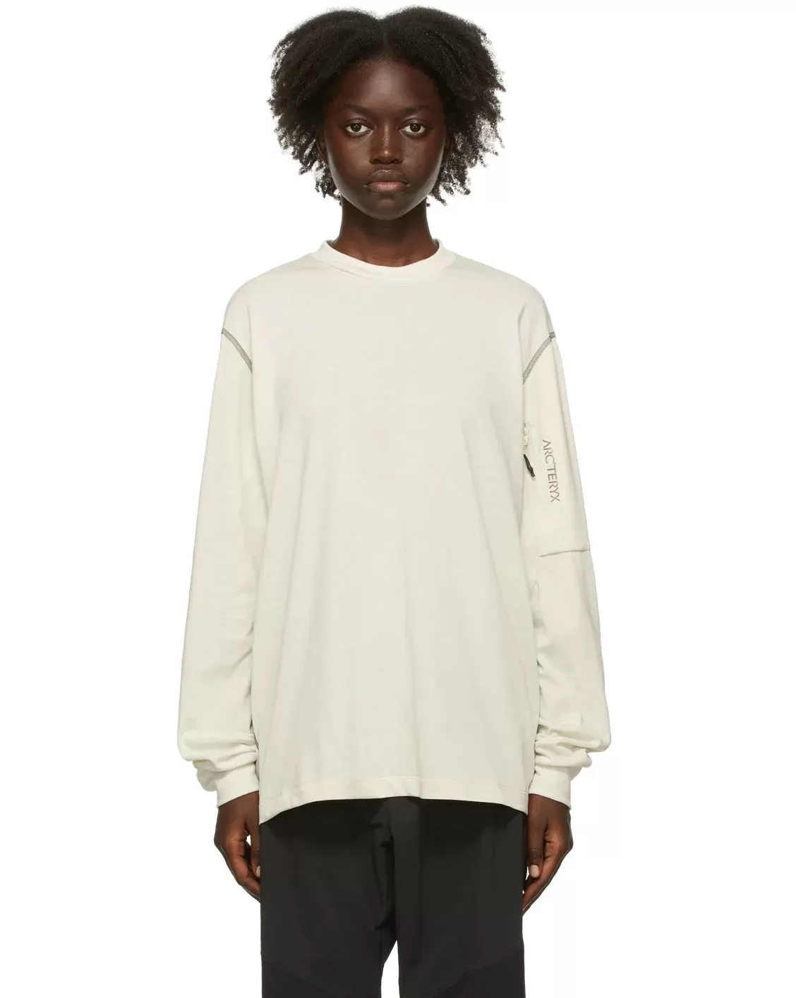 Arc’teryx System A Off-White Copal Long Sleeve Bird Tee