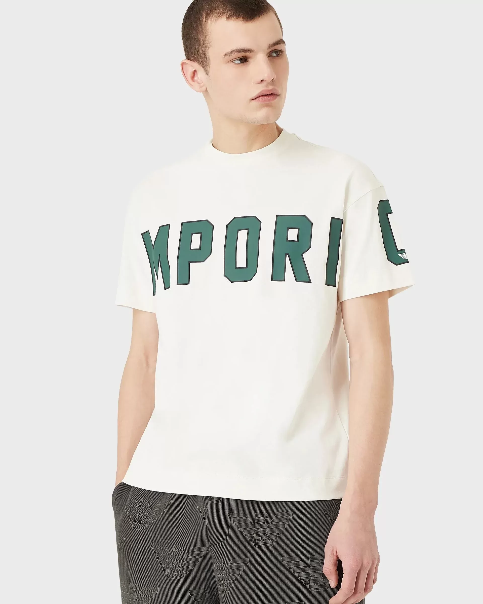 Emporio Armani Cotton Logo-Print T-Shirt