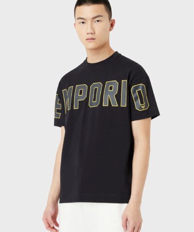 Emporio Armani Cotton Logo-Print T-Shirt