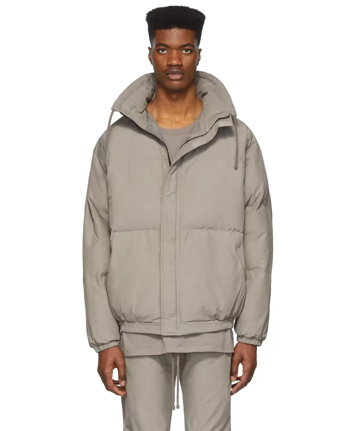 Essentials Fear Of God Grey Puffer Jacket