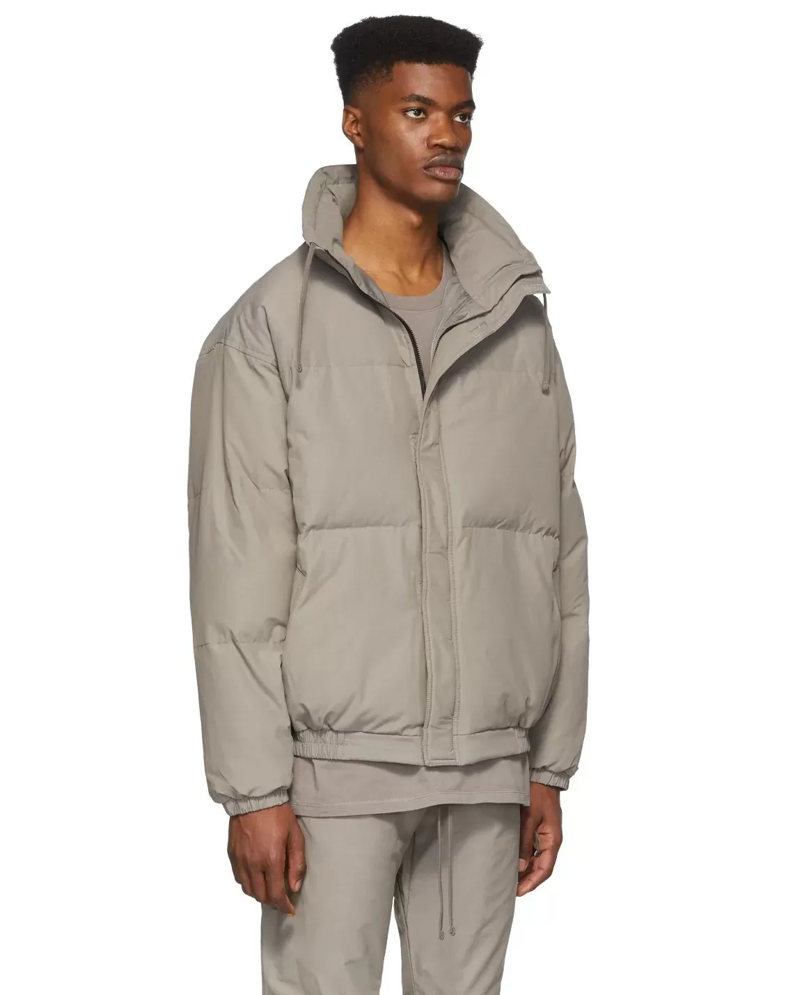 Essentials Fear Of God Grey Puffer Jacket