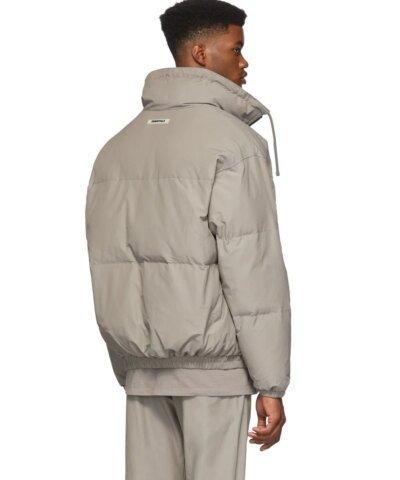 Essentials Fear Of God Grey Puffer Jacket
