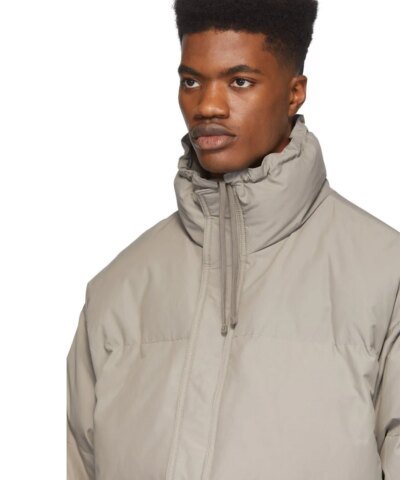 Essentials Fear Of God Grey Puffer Jacket