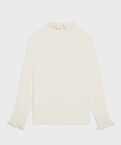 Celine Loose Shirt In Broderie Anglaise