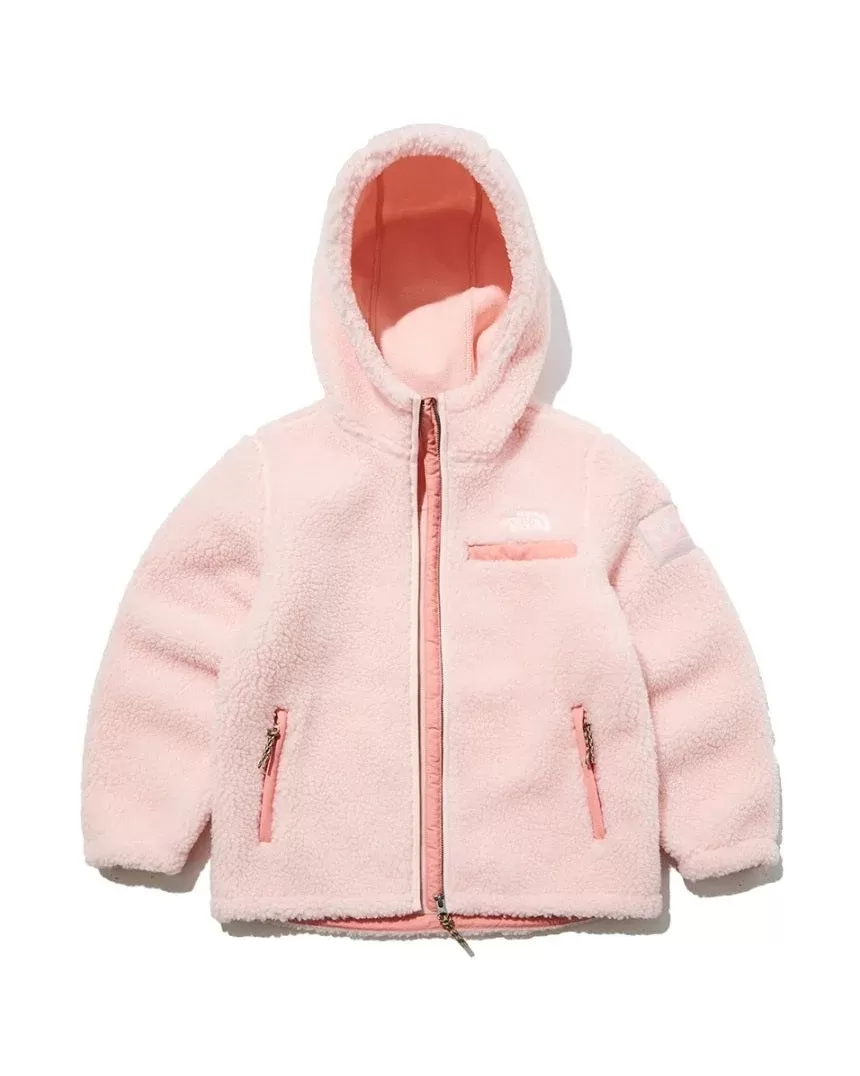 The North Face Kids "Save the Earth" Fleece Hoodie In Pink