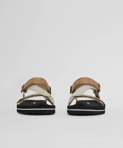 Burberry Patterson Colorblock Logo Sport Sandals