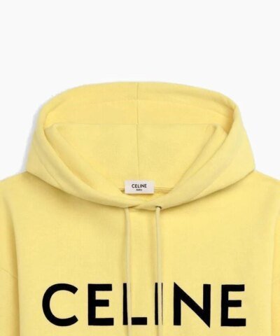 Celine Loose Hooded Sweatshirt In Cotton