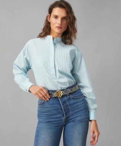 Tory Burch T Monogram Jacquard Belt, Tory Navy