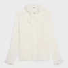 Celine Loose Shirt In Broderie Anglaise