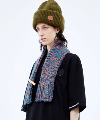 Ader Error Green & Red Petit Muffler Scarf