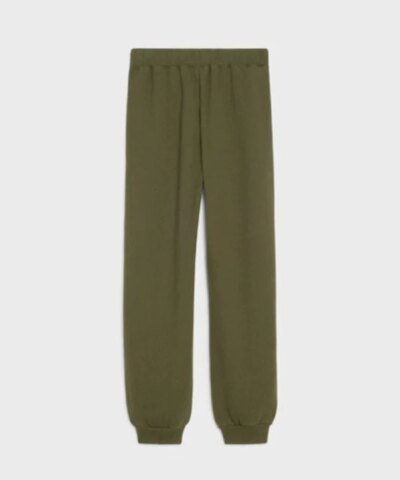 Celine "C" Track Pants In Cotton And Cashmere