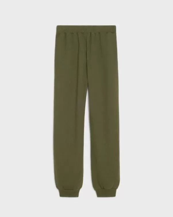 Celine "C" Track Pants In Cotton And Cashmere