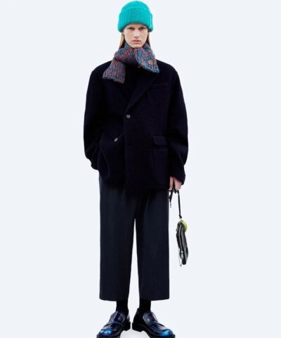 Ader Error Green & Red Petit Muffler Scarf