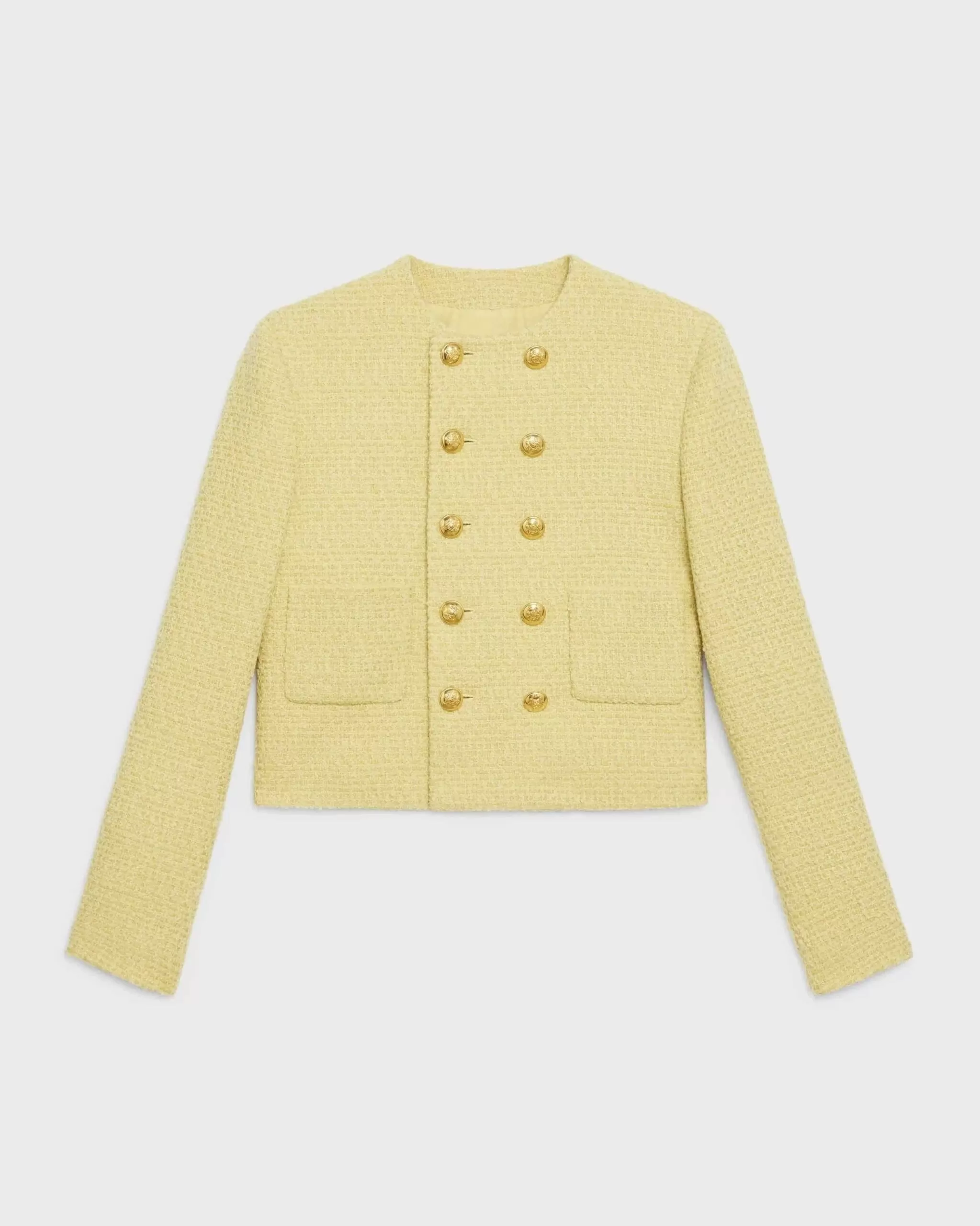 Celine "Chasseur" Jacket In Bouclé Tweed