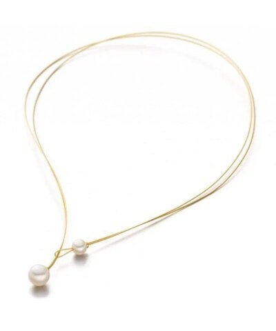 Eva Strepp Duo Pearl Collar Vermeil Necklaces