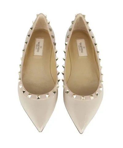 Valentino Garavani Patent Rockstud Ballet Flat