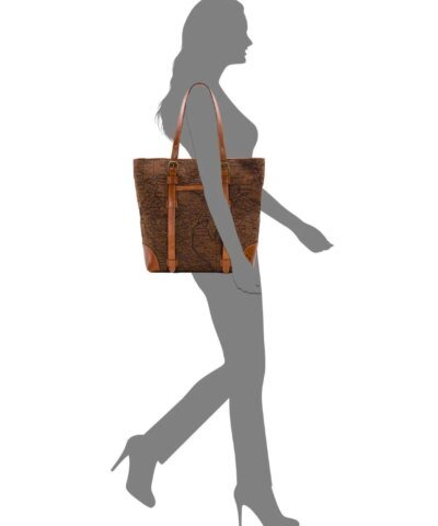 Patricia Nash Jacquard Map Montry Tote