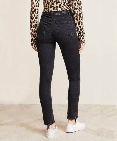 Paige Hoxton Ankle Peg Exposed Button Fly Jeans