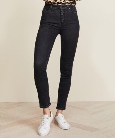Paige Hoxton Ankle Peg Exposed Button Fly Jeans